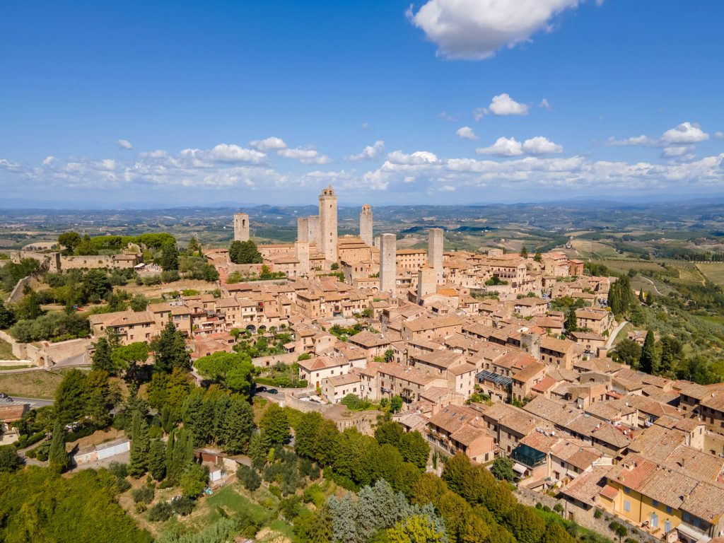 San Gimignano hill town with medieval towers